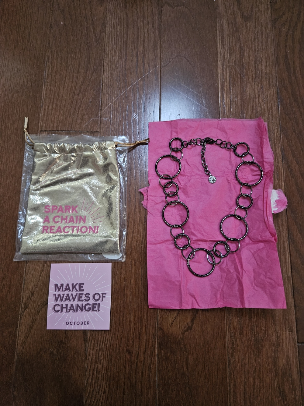 Mary Kay Black Chain-Link Collar Necklace